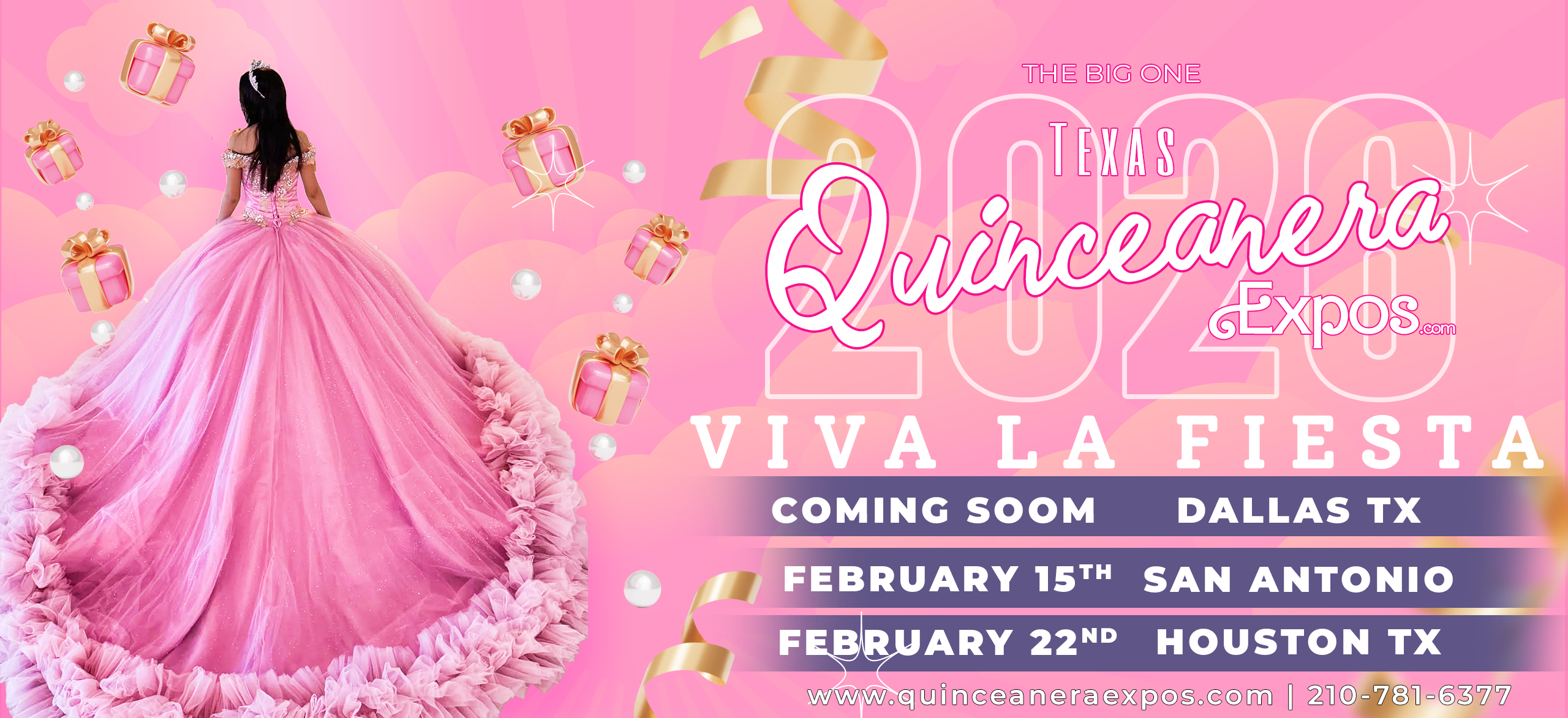 2026 San Antonio Quinceañera Expo February 15th, 2026, At the Henry B. Gonzalez Convention From 12:00 to 5 pm